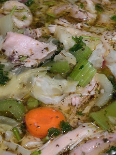 A picture of Chicken and Cabbage Soup.