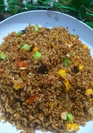Foto resep Nasi goreng tongkol pedas bumbu simple