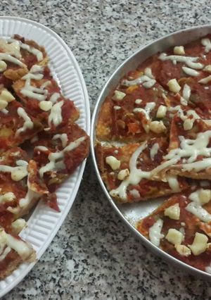 صورة لوصفة بيتزا دايت 😍😍