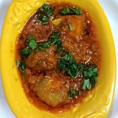 A picture of Cluster Beans Daal Dhokli.