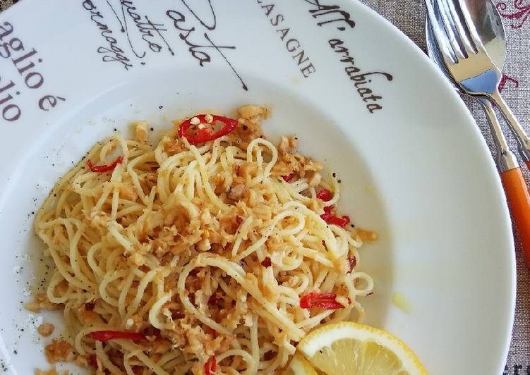 Cara Gampang Membuat Spaghetti Tuna Pedas, Lezat