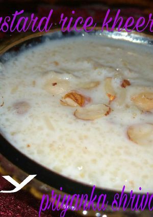A picture of Custard rice kheer.