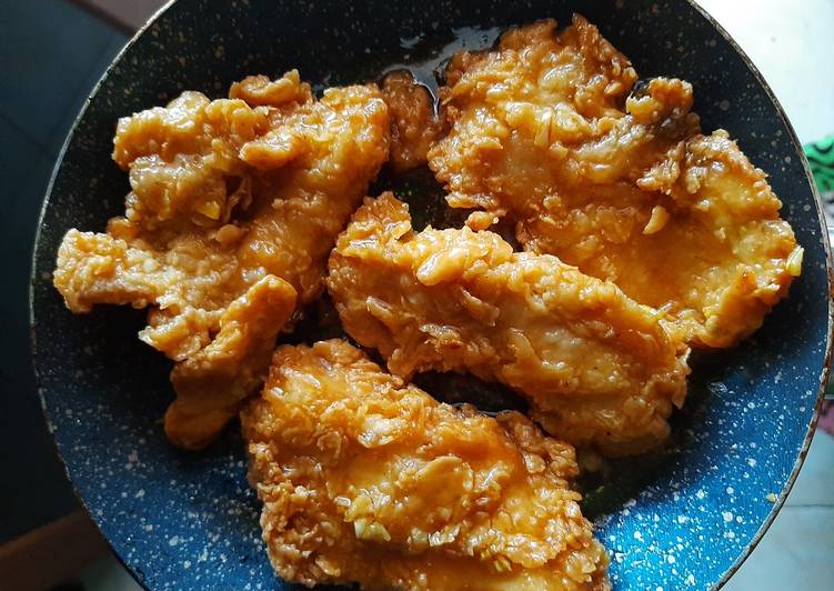 Resep Garlic Honey Butter Chicken yang Enak
