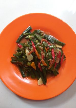 Foto resep Tumis genjer terasi pedas