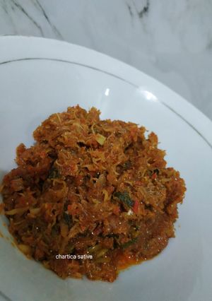 Foto resep Oseng teri nasi bumbu merah