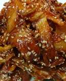 Mực khô rim chua ngọt