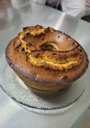 Una foto de Budín de naranja y nuez (sin leche)