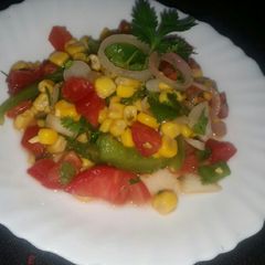 A picture of Sweet Corn Salsa in tangy Vinaigrette #AuthorMarathon.