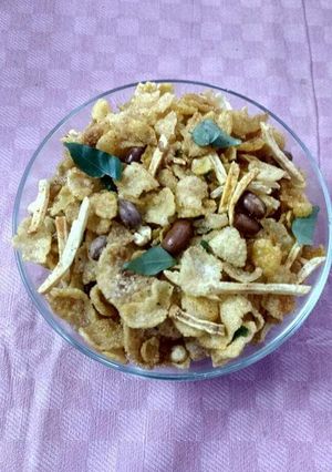 A picture of Healthy Cornflakes Chiwda for kids.