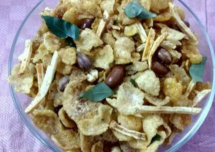 Healthy Cornflakes Chiwda for kids
