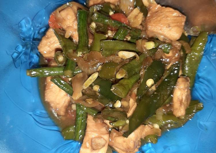 Ayam dan Kacang Panjang saus tiram &lt;11&gt;