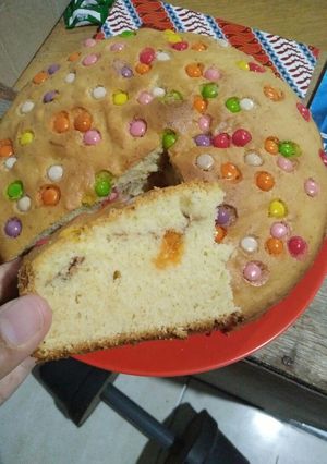 Foto resep Bolu Tape Rainbow Chips
