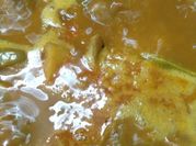 A picture of brinjal tomato sabzi