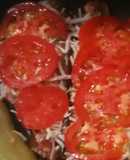 Stuffed Eggplants 🍆 with Ground Beef and Grated Kefalotyri Cheese