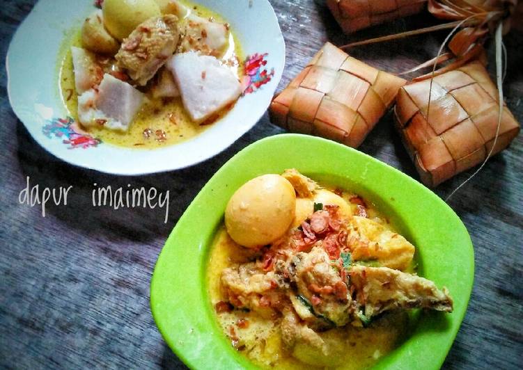 Bumbu memasak Opor ayam dan telur (ayam potong) yang Lezat Sekali