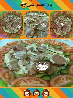 عکسی از دستور سوسیس تخم مرغ