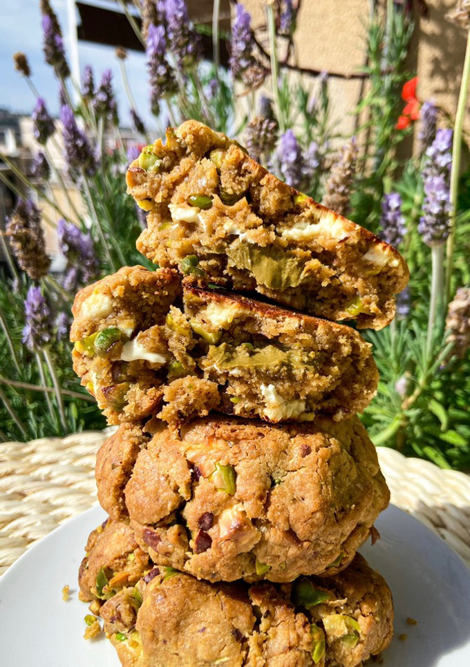 Una foto de Cookies de pistacho