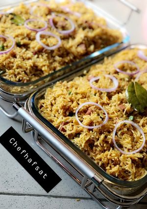 A picture of Jollof rice.