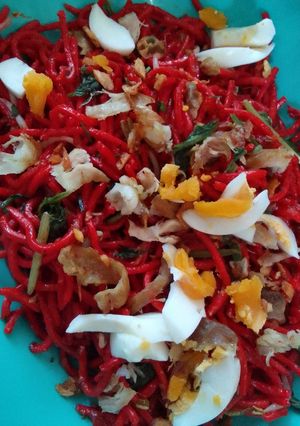 Foto resep Mie merah khas Kalsel