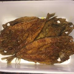 A picture of Deep fried Maasbanker fish.