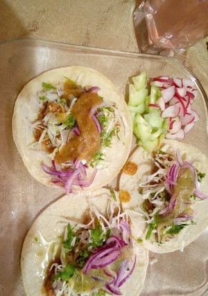 A picture of Tacos al Pastor.