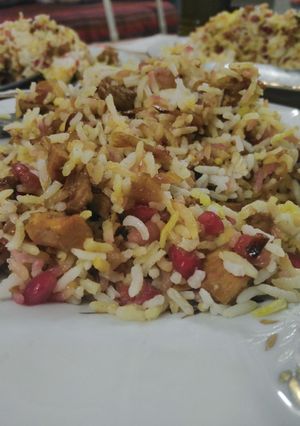 عکسی از دستور انار پلو