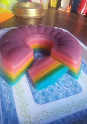 Foto resep Agar" rainbow ala ratna