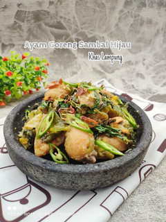 Foto resep Ayam Goreng Sambal Hijau Khas Lampung