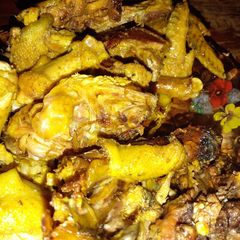 A picture of Dry chicken fry.