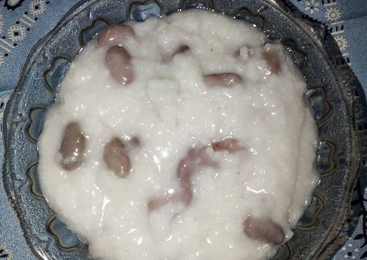 Resep Bubur nasi santan kacang merah Enak dan Antiribet