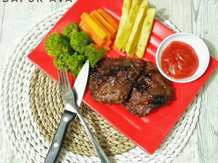 Langkah Gampang Membikin Resep Beef Steak yang  Bikin Ketagihan Anti Ribet, Bisa Manjain Lidah
