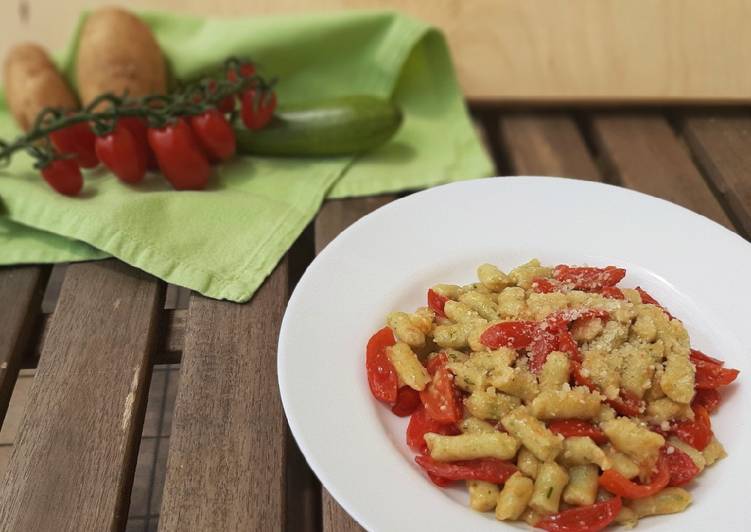 Gnocchetti di zucchine ai pomodorini