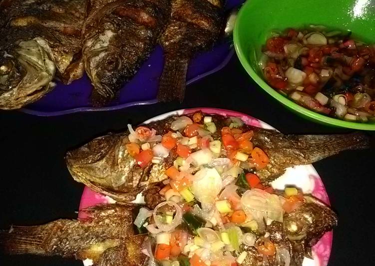 Resep Ikan goreng sambal matah yang enak