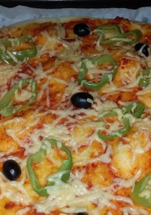 صورة لوصفة بيتزا
