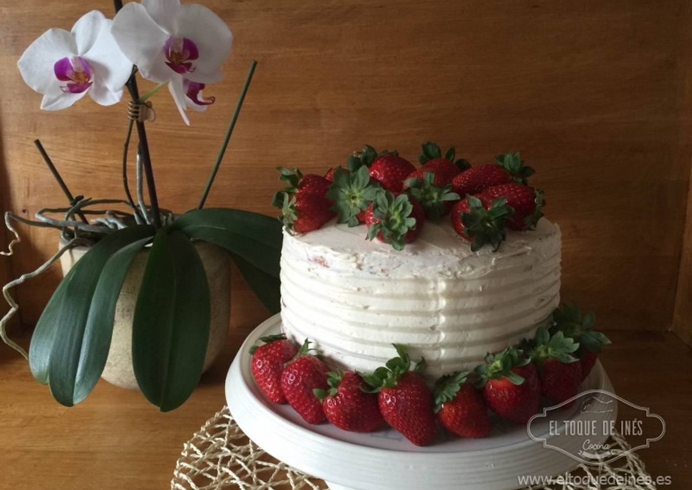 Tarta con fresas