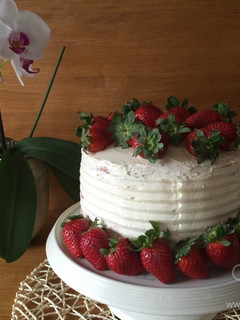 Una foto de Tarta con fresas