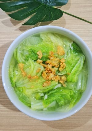 Foto resep Kuah Bening Sawi Putih Gurih