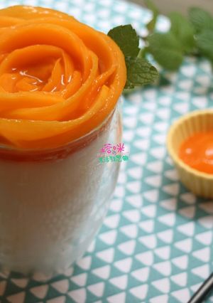 芒果花優格奶凍 的食譜成品照片
