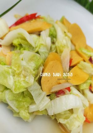 Foto resep Tumis sawi sosis