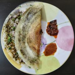 A picture of Moringa powder onion dosa.