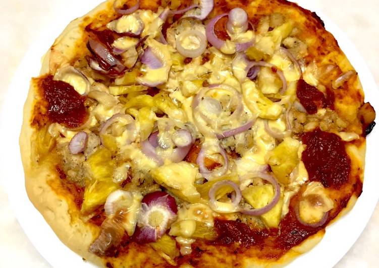 Easiest Way to Prepare Ultimate Hawaii Chicken Pizza