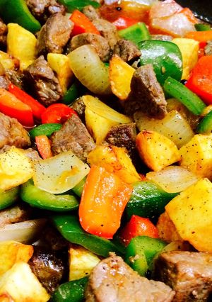 Hình của món Bò lúc lắc.