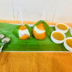 A picture of Orange Ice cream.