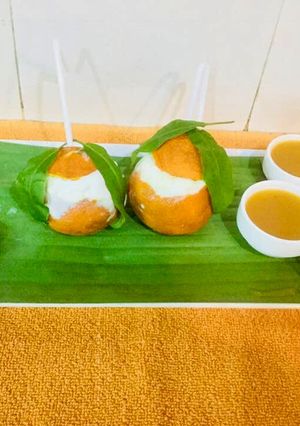 A picture of Orange Ice cream.