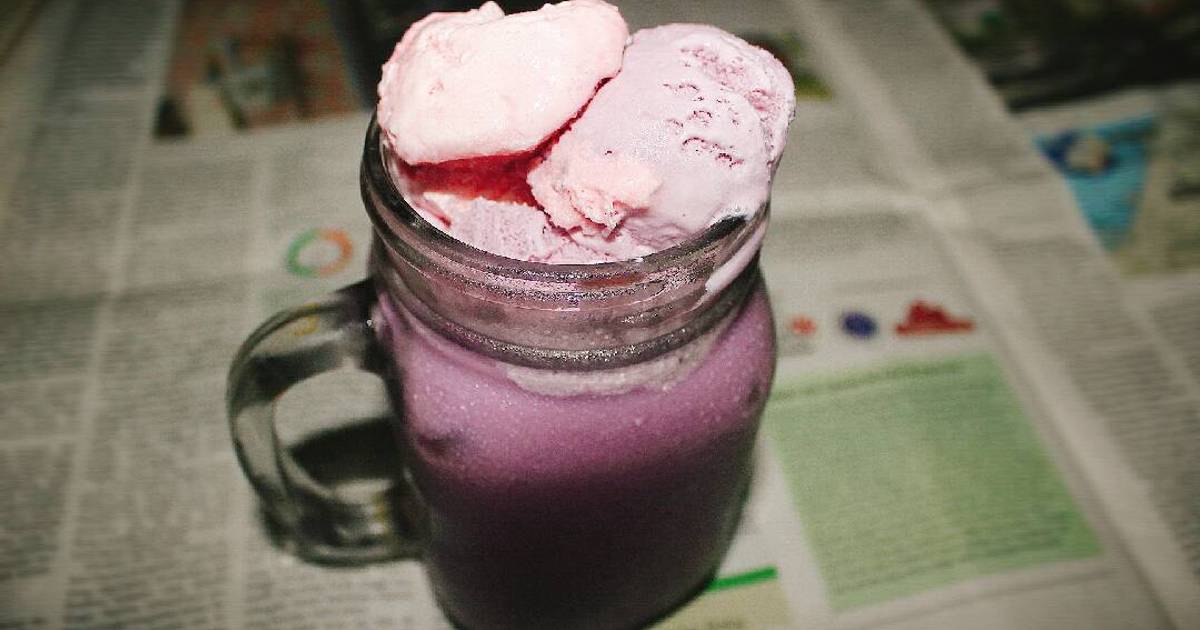 Resep Taro Ice Cream Float oleh Renita NTd - Cookpad