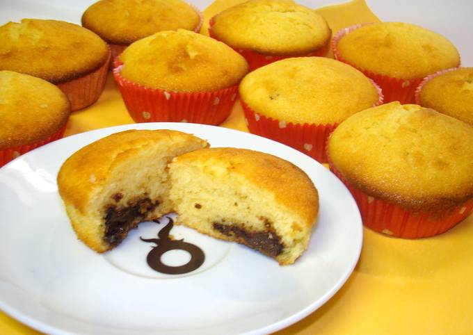 Nutellás muffin recept foto
