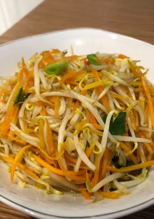 Foto resep Tumis tauge wortel