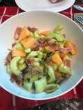 Ensalada jamón serrano y melón