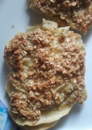 Una foto de Factura de manzana, sin harina ni azúcar