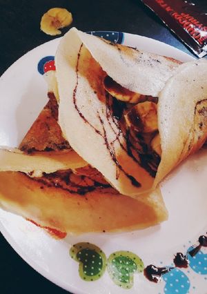 Chocolate Banana Crepes Wrap रेसिपी मुख्य फोटो